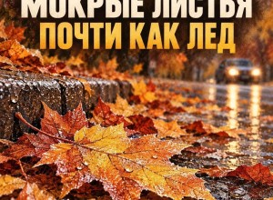 Мокрые листья на дорогах Заречного: как безопасно передвигаться осенью