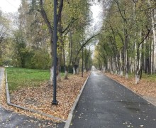 В Заречном благоустраивают пешеходную зону у улицы Курчатова