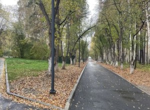 В Заречном благоустраивают пешеходную зону у улицы Курчатова
