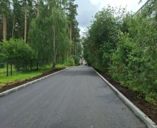 На улице Ленинградской в Заречном завершено асфальтирование у домов 24А и 24Б