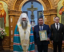 Директор БАЭС Иван Сидоров и главный инспектор Юрий Носков получили благодарности за усердные труды во славу Церкви
