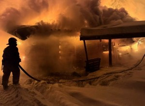 В ночь на 23 января в деревне Боярка под Заречным произошёл пожар в конюшне «Добрая лошадь»