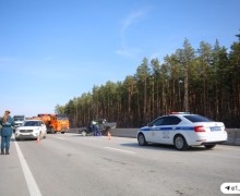 На трассе М-12 под Белоярским прошли масштабные учения МЧС