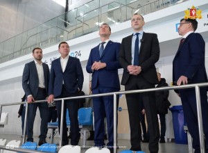 Губернатор Евгений Куйвашев презентовал министру спорта, президенту Олимпийского Комитета России Михаилу Дегтярёву Дворец водных видов спорта, а также кампус Уральского федерального университета