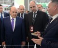 Врио губернатора Свердловской области Денис Паслер презентовал председателю Правительства РФ Михаилу Мишустину проект создания производственной экосистемы «Космос» на стенде региона на выставке ИННОПРОМ