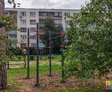 Новая воркаут площадка на бульваре Алещенкова почти готова