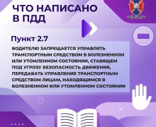 Госавтоинспекция предлагает для изучения серию карточек «как распознать усталость и избежать автоаварии»