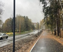 В Заречном благоустраивают пешеходную зону у улицы Курчатова