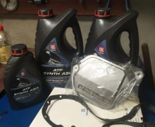 Продам трансмиссионное масло Азия синтетическое, Лукойл ATF 9 л канистры 4+4+1 . Фильтр для АКПП Aisin AW50