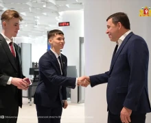 Губернатор Евгений Куйвашев презентовал министру спорта, президенту Олимпийского Комитета России Михаилу Дегтярёву Дворец водных видов спорта, а также кампус Уральского федерального университета
