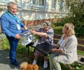 Зареченцы приходили на выборы вместе с домашними питомцами