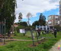 Новая воркаут площадка на бульваре Алещенкова почти готова