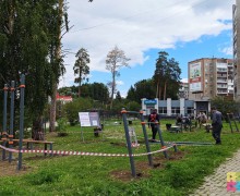 Новая воркаут площадка на бульваре Алещенкова почти готова