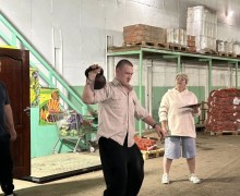 В Кочневском прошёл турнир по гиревому спорту среди мужчин