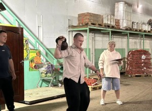 В Кочневском прошёл турнир по гиревому спорту среди мужчин