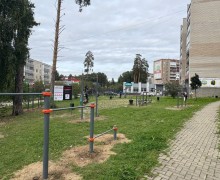 новая воркаут площадка на бульваре Алещенкова готова