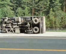 Авария на новой трассе Екатеринбург-Тюмень в районе поворота на Курманку