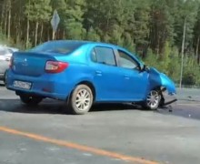 Авария на новой трассе Екатеринбург-Тюмень в районе поворота на Курманку