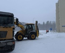 Организована механизированная уборка придомовых территорий