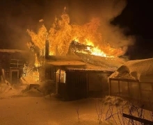 Сегодня ночью в Боярке сгорел частный дом