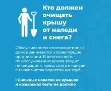 В весенний период возникает опасность схода снега и ледяных глыб с крыш