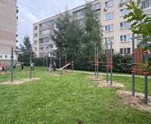 новая воркаут площадка на бульваре Алещенкова готова