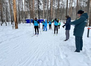 В Заречном состоялись лыжные гонки среди команд 59 пожарно-спасательного отряда