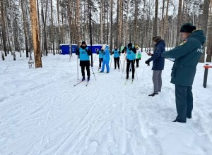 В Заречном состоялись лыжные гонки среди команд 59 пожарно-спасательного отряда