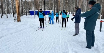 В Заречном состоялись лыжные гонки среди команд 59 пожарно-спасательного отряда