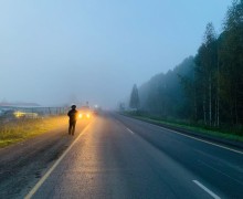 В Белоярском районе нетрезвый водитель с 115 нарушениями устроил ночное ДТП