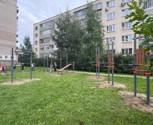 новая воркаут площадка на бульваре Алещенкова готова