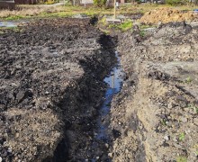 Жители Боярки сами вырыли траншеи, чтобы отвести воду от домов