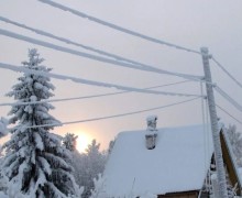 По сообщению синоптиков, 18 марта прогнозируется снег с налипанием на провода, гололед