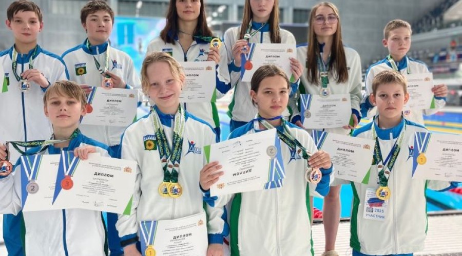 31 медаль на первенстве Свердловской области по подводному спорту