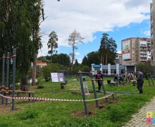 Новая воркаут площадка на бульваре Алещенкова почти готова
