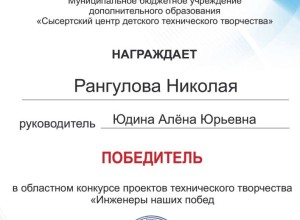 Воспитанники Центра детского творчества победили в областном конкурсе проектов