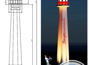 Возле Эко-тропы планируется построить 10-метровый маяк с подсветкой и поставить полигональные арт-объекты - лоси, зайцы, лисы и «бумажный» кораблик