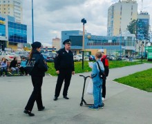 Сотрудники Госавтоинспекции провели профилактическое мероприятие вблизи пешеходного перехода