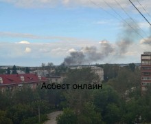 Возгорание в ангаре между пиццерией и магазином «Доброцен»