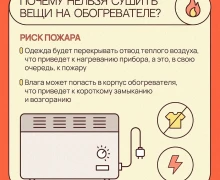 ОСТОРОЖНО: ОБОГРЕВАТЕЛЬ — НЕ СУШИЛКА!