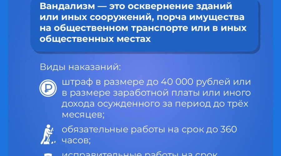 Правоохранительные органы Свердловской области предупреждают: акты вандализма – недопустимы!