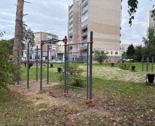 новая воркаут площадка на бульваре Алещенкова готова