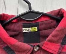 Рубашка Clever в красную клетку на пуговицах, 12–15 лет