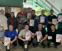 В Кочневском прошёл турнир по гиревому спорту среди мужчин