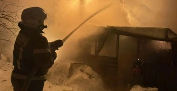 Сегодня ночью в Боярке сгорел частный дом