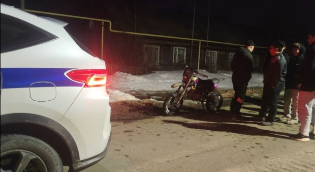 В Белоярском районе задержан 14-летний водитель питбайка