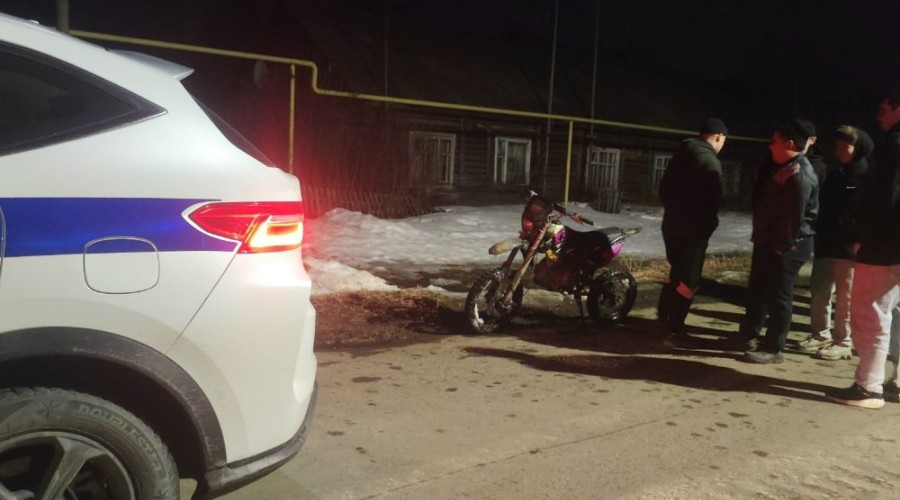 В Белоярском районе задержан 14-летний водитель питбайка