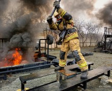 В Заречном прошел смотр-конкурс на звание Лучшее звено газодымозащитной службы Белоярского пожарно-спасательного гарнизона