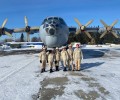 Торжественная клятва юнармейцев на военном аэродроме Кольцово