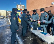 Пожарные состязались, кто быстрее добежит до 18-го этажа